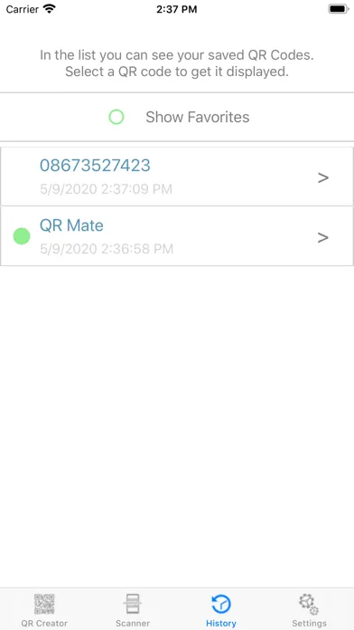 QR Mate Ekran Görüntüleri
