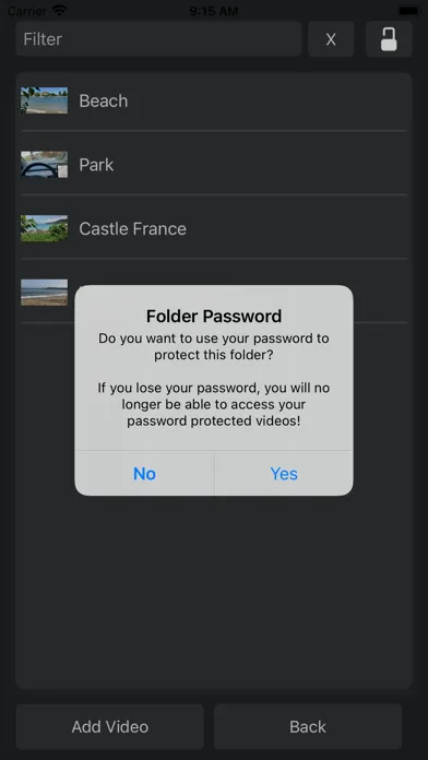 Capturas de tela do Video Archiver