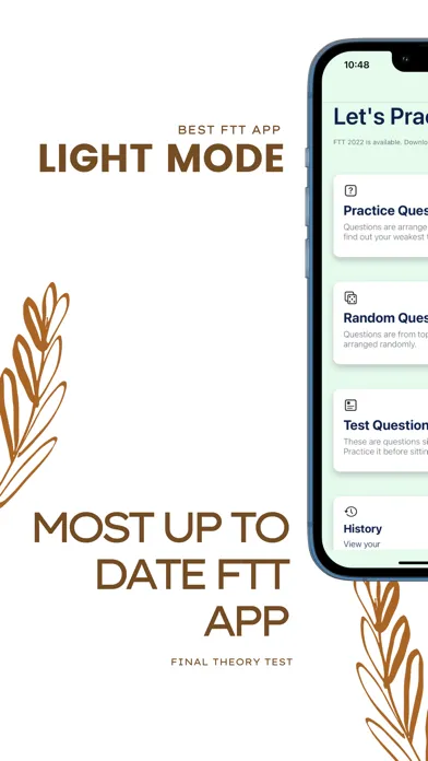 Capturas de tela do FTT Final Theory Test