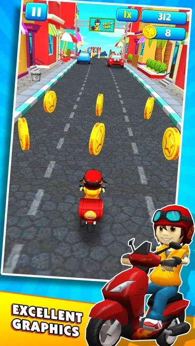 Subway Scooter : Race Game 3D স্ক্রিনশট