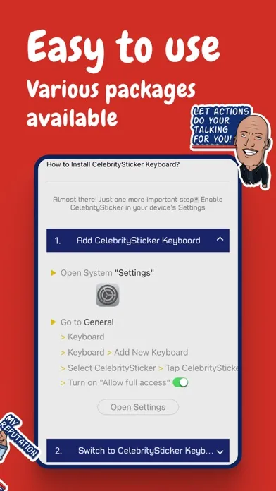 صور CelebritySticker - Messenger