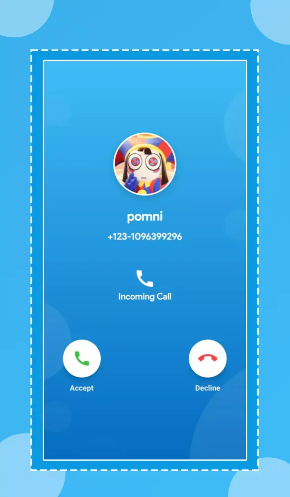 Tangkapan layar Circus Digital fake call video
