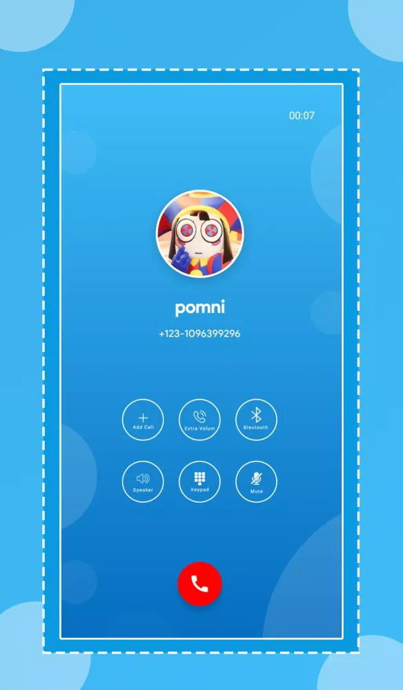 Tangkapan layar Circus Digital fake call video
