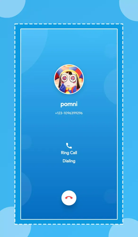Tangkapan layar Circus Digital fake call video