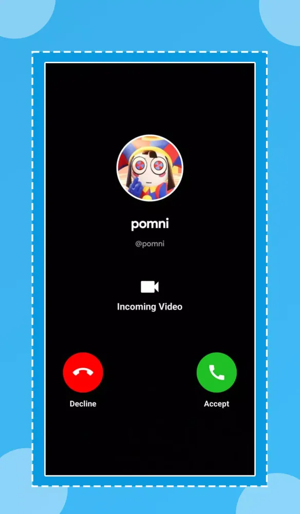 Tangkapan layar Circus Digital fake call video
