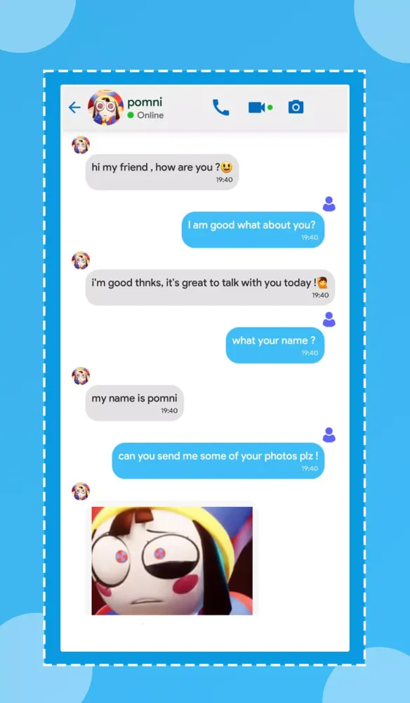 Tangkapan layar Circus Digital fake call video