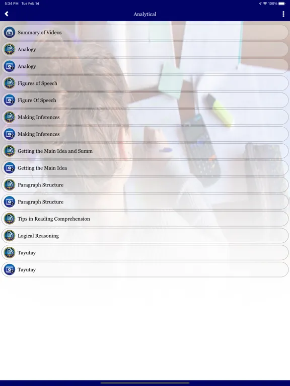 Zrzuty ekranu REO Civil Service Exam Review iPad 