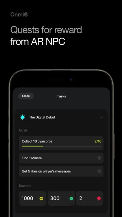 Tangkapan layar Onmi®: web3 AR game
