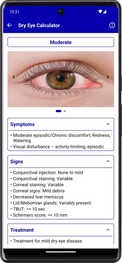 Eye Handbook Screenshots