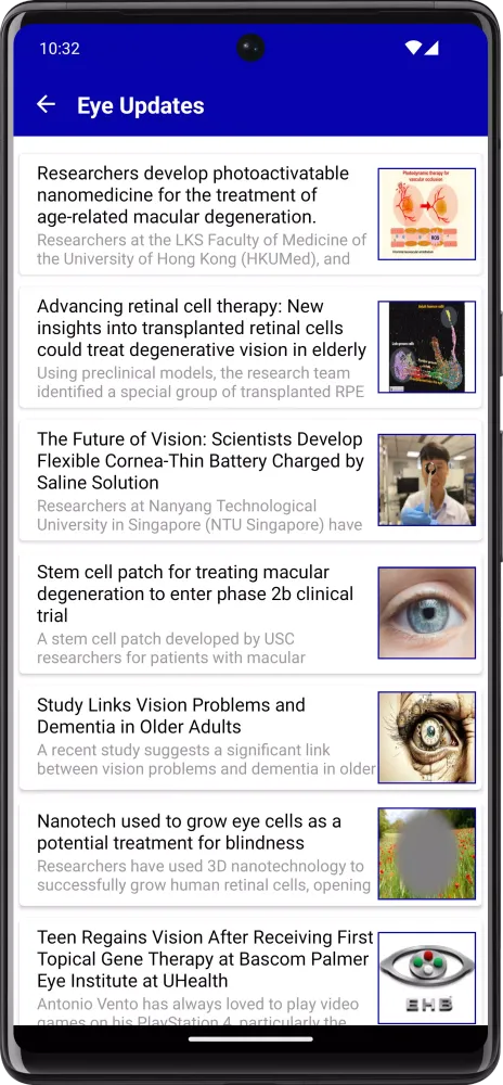 Eye Handbook Screenshots