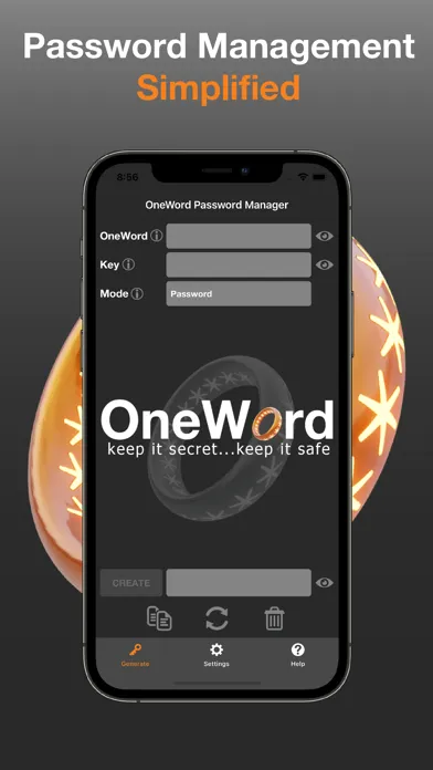 صور OneWord Password Manager