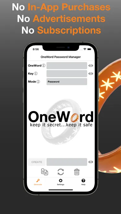صور OneWord Password Manager