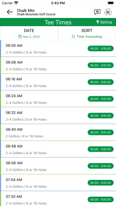 Capturas de tela do Chalk Mountain Golf