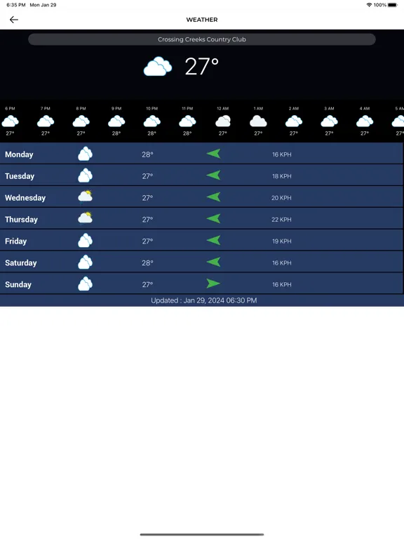 Captures d'écran de Crossing Creeks Country Club iPad 