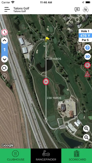 Captures d'écran de Talons Golf