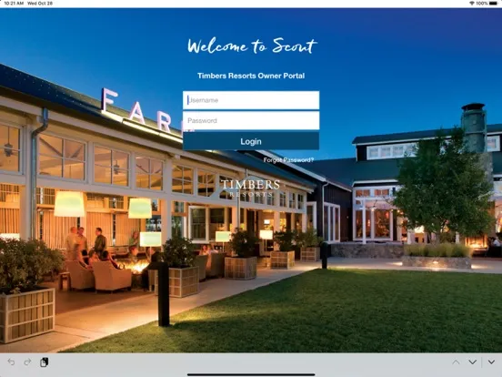 ภาพหน้าจอของ Timbers Resorts – Scout iPad 