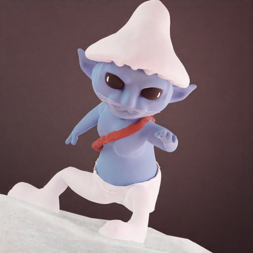 Dancing Smurf Cat