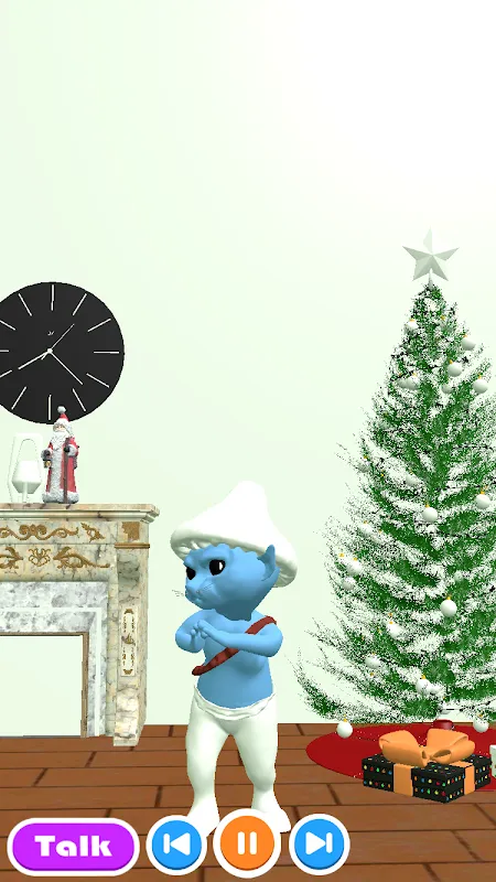 Capturas de tela do Dancing Smurf Cat