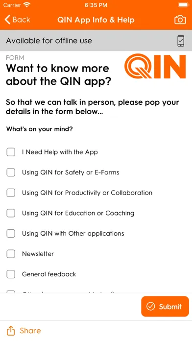 ภาพหน้าจอของ QIN CodeSafe