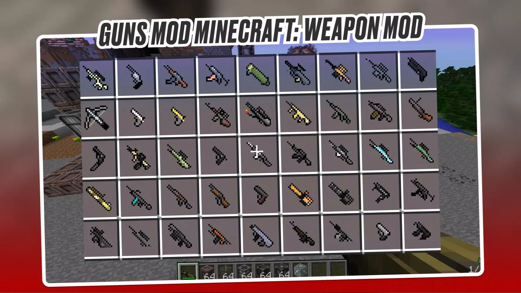 Guns & Weapons Mod Minecraft應用截圖
