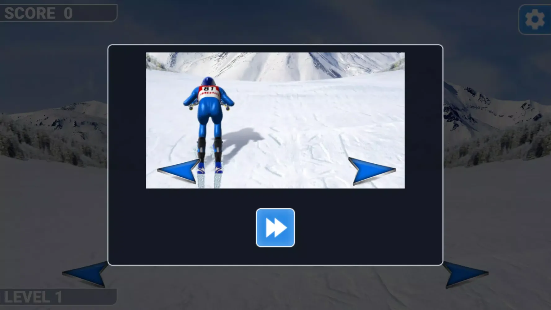 Tangkapan skrin Downhill Ski
