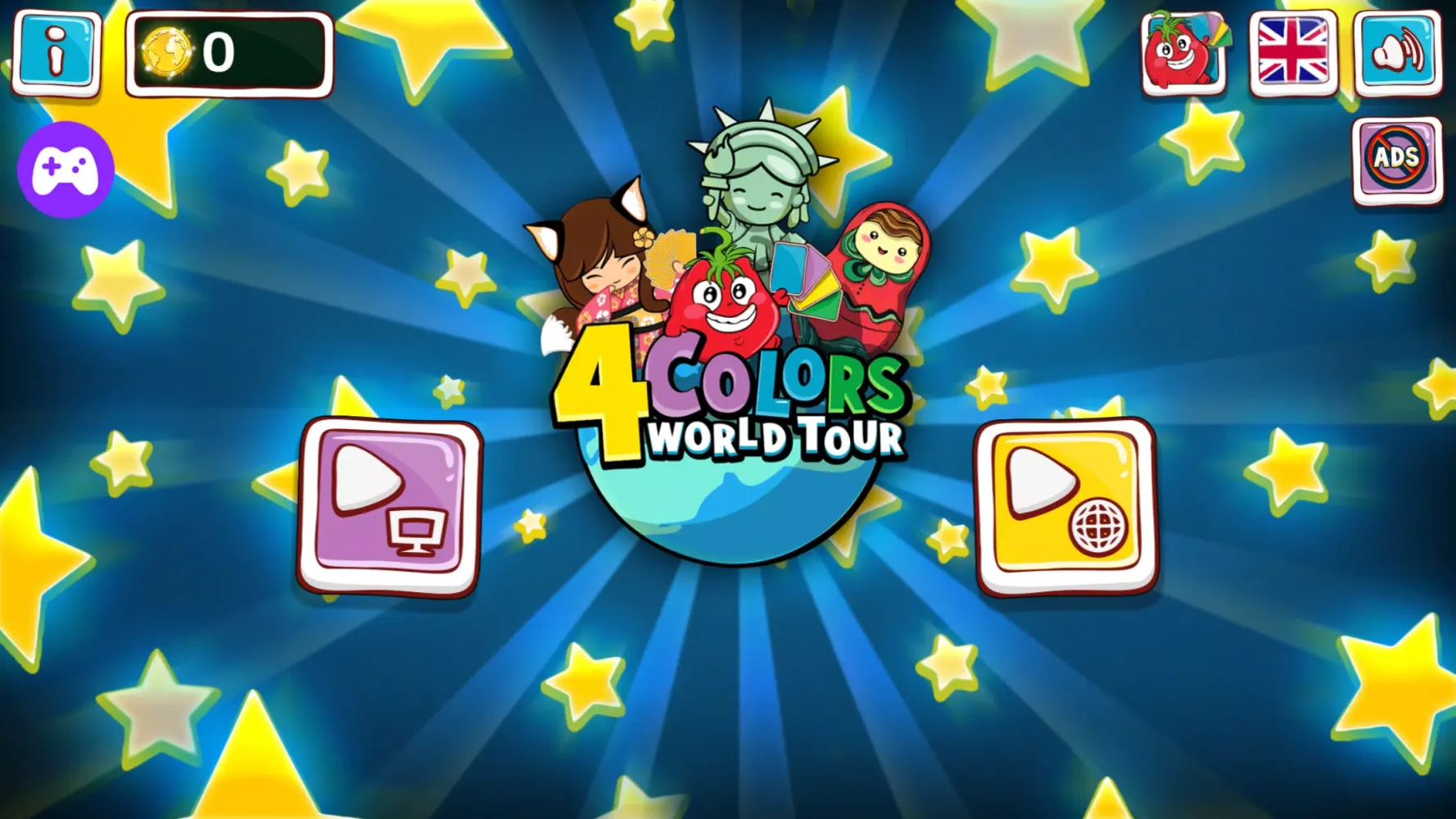 Tangkapan skrin 4 Colors World Tour