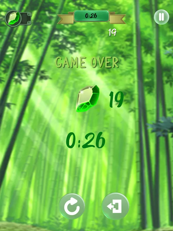 Collect green gems iPad  سکرین شاٹس