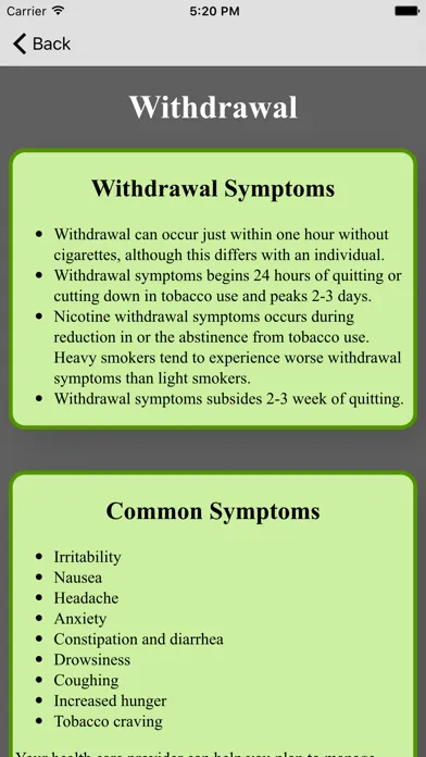 Ảnh chụp màn hình của Breathe Easy Smoking Cessation
