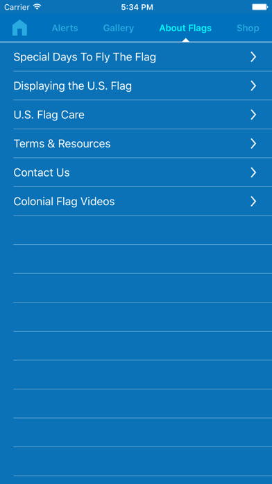 Zrzuty ekranu Colonial Flag App