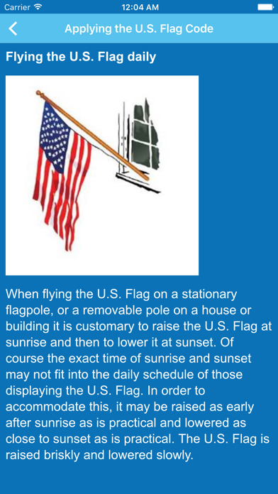 Zrzuty ekranu Colonial Flag App