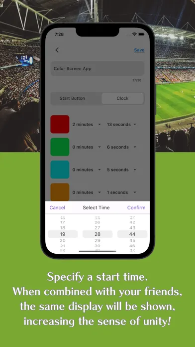 Capturas de pantalla de Color Screen:From Button/Clock