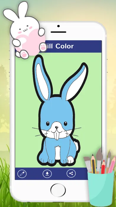 Cute Bunny Coloring Painting Book for kid Screenshots