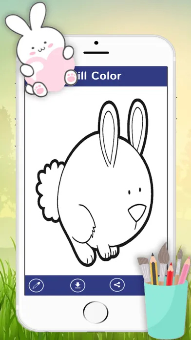 Cute Bunny Coloring Painting Book for kid Screenshots