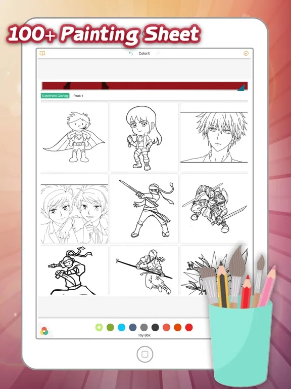 Man SuperHero Coloring  Book For Kid iPad  স্ক্রিনশট