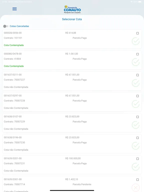 Consórcio Comauto iPad  スクリーンショット