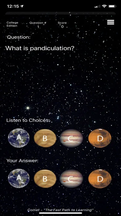 Capturas de tela do College - Comet Spelling