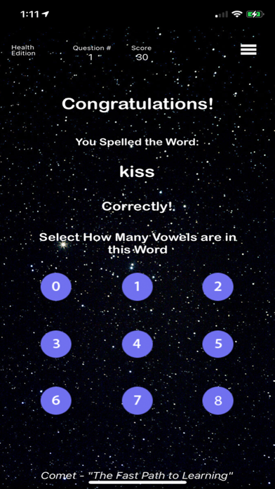Health - Comet Spelling Screenshots