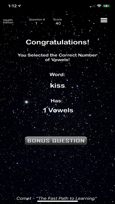 Health - Comet Spelling Screenshots