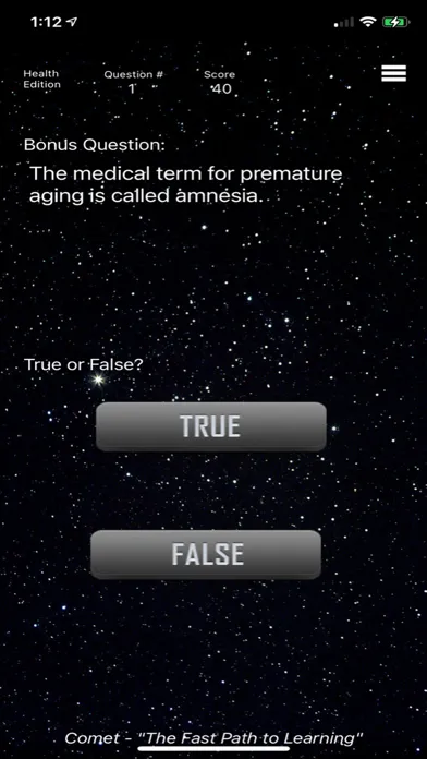 ภาพหน้าจอของ Health - Comet Spelling