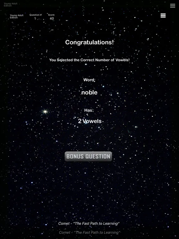 Young Adult - Comet Spelling iPad  स्क्रीनशॉट