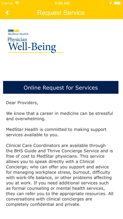 MedStar ConciergeConnect स्क्रीनशॉट