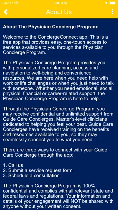 MedStar ConciergeConnect स्क्रीनशॉट