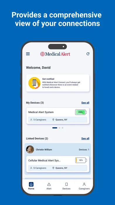 Tangkapan layar Medical Alert Connect