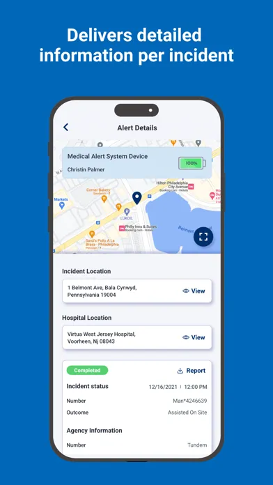 Tangkapan layar Medical Alert Connect