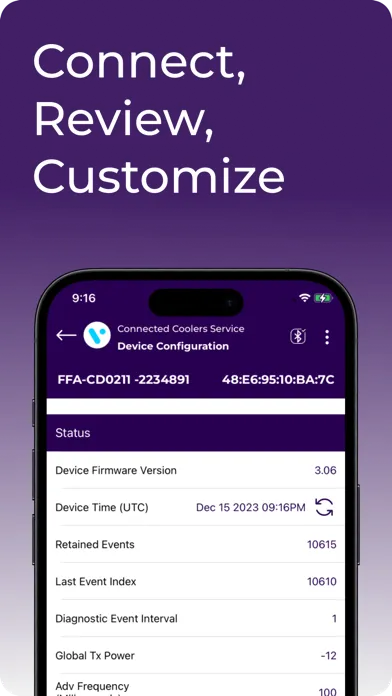 Connected Coolers Service Ekran Görüntüleri