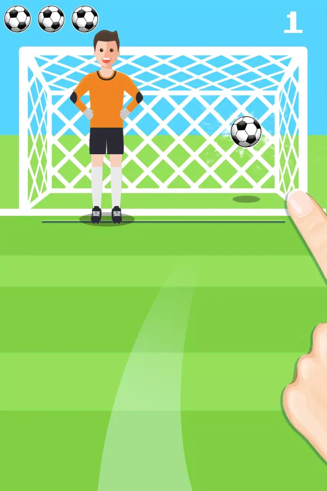 ภาพหน้าจอของ Penalty Shootout Game Offline