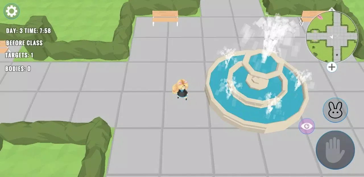 Tangkapan layar Kawaii School Anime Game