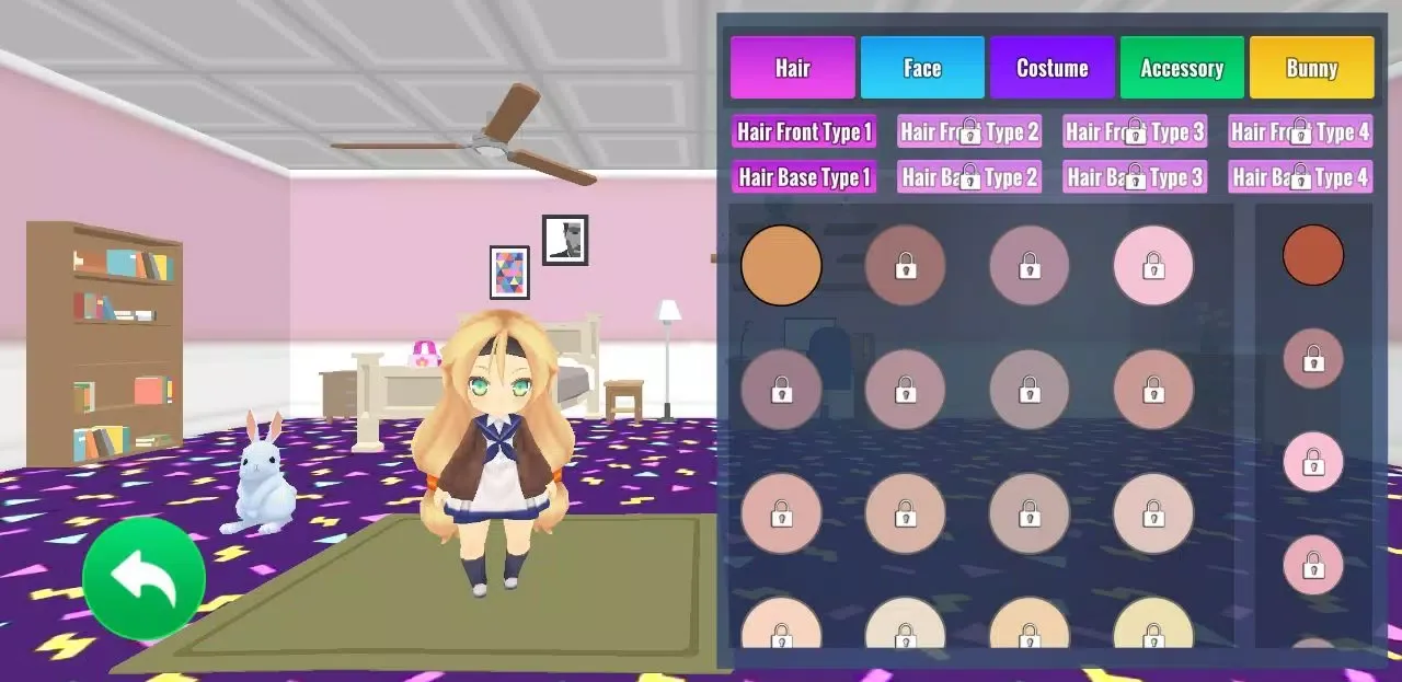 Tangkapan layar Kawaii School Anime Game