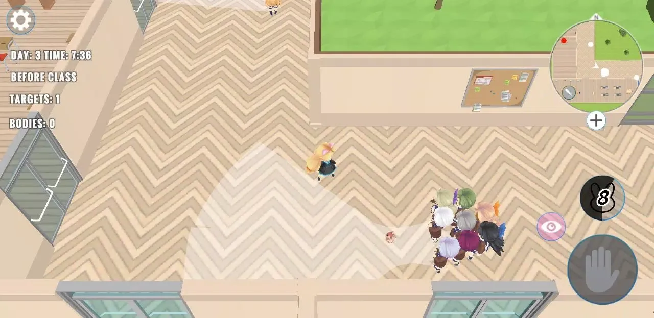 Tangkapan layar Kawaii School Anime Game
