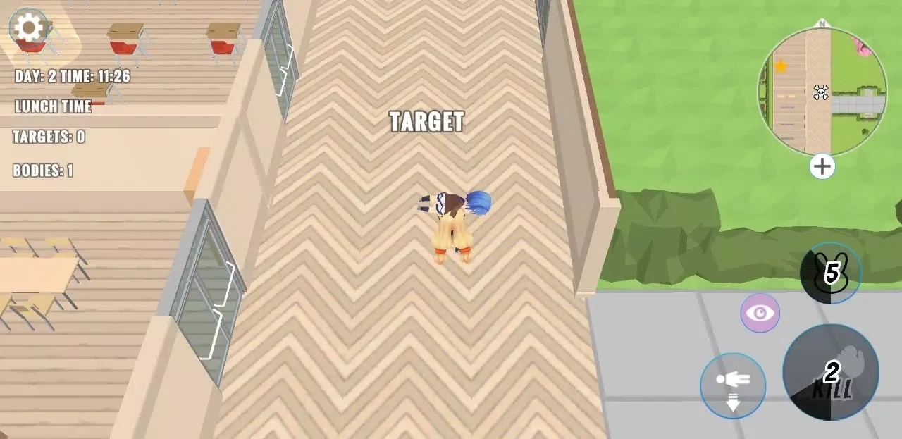 Tangkapan layar Kawaii School Anime Game